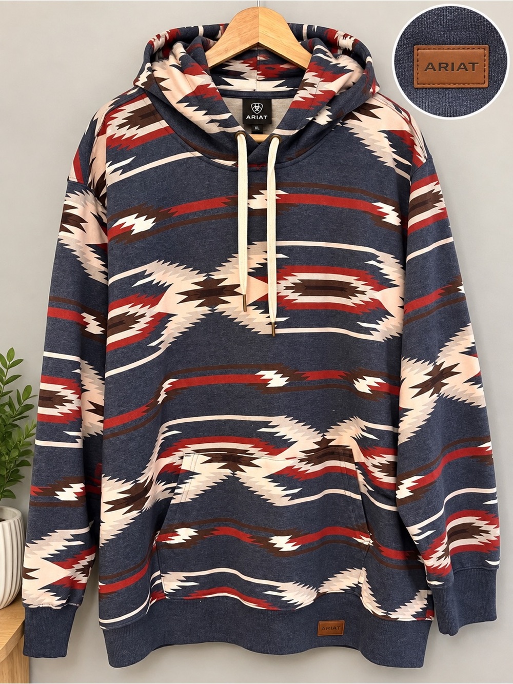 Ariat Chimayo Hoodie Men’s XL Southwestern Western Aztec Print Sweatshirt